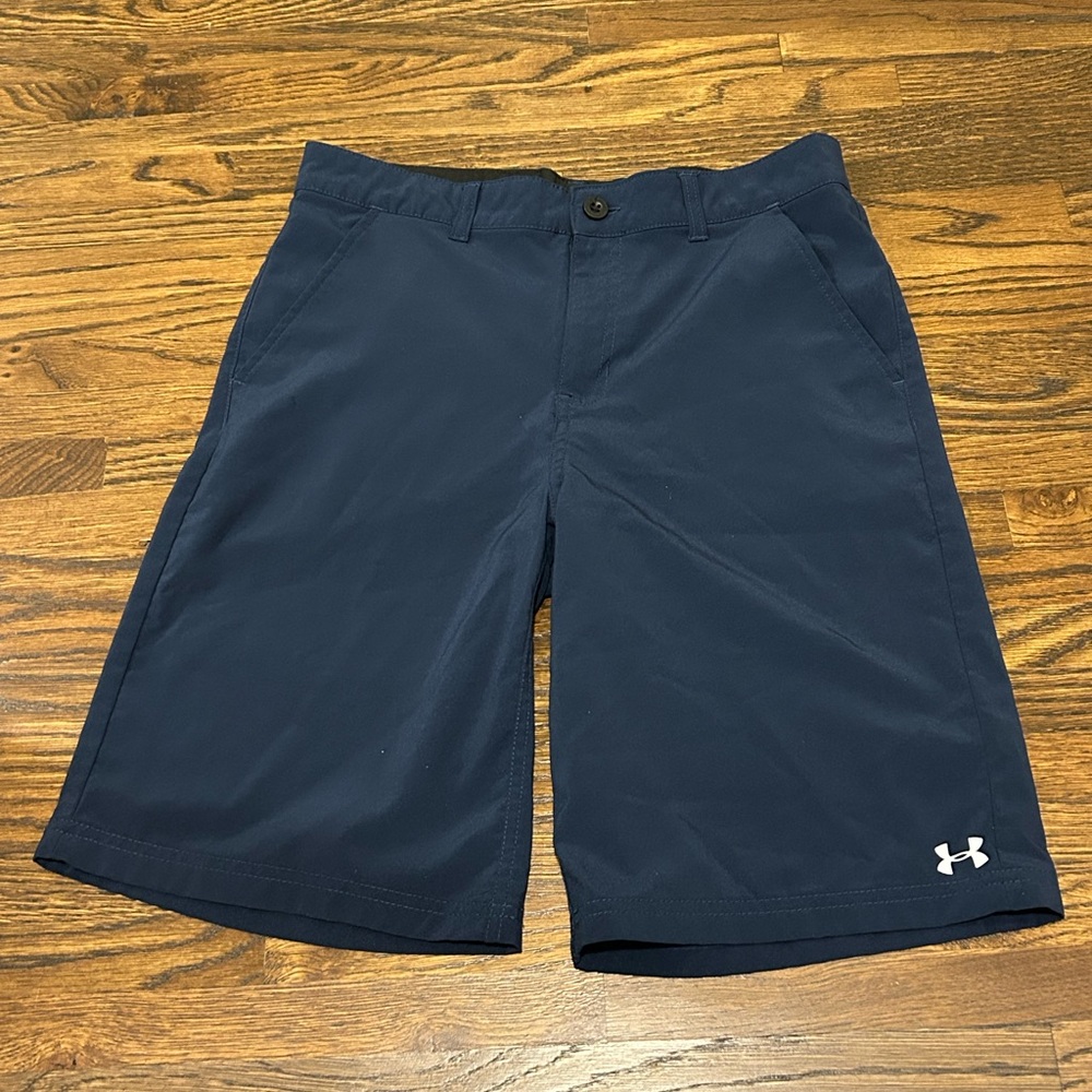 Under Armour Boy’s Dark Blue Athletic Shorts